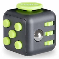 (2) Ralix Fidget Cube, Black/Green