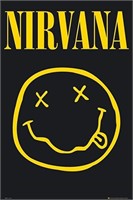 Lot of (2) GB eye LP1416 Nirvana, Smiley, Poster