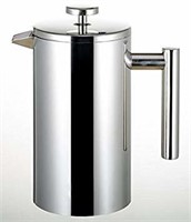 Miuly French Press, Double Wall 18/8 Stainless