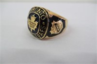 Toronto Maple Leafs Sterling Silver Mens Ring Size