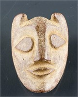 Hongshan Hardstone Carved Face Pendant