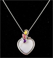 Stone Heart Gemstone Necklace