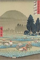 UTAGAWA HIROSHIGE Japanese 1797-1858 Block Print