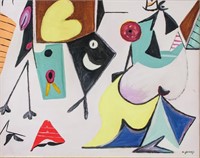 ARSHILE GORKY US 1904-1948 OOC Abstract Framed