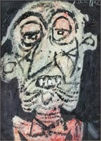 JEAN DUBUFFET French 1901-1985 Oil on Paper