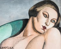 TAMARA DE LEMPICKA Polish 1898-1980 Gouache Woman