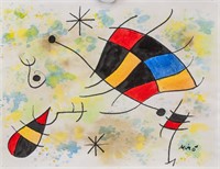 JOAN MIRO Spanish 1893-1983 Watercolor on Paper