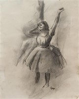 EDGAR DEGAS French 1834-1917 Charcoal on Paper