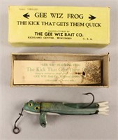 Vintage Gee Wiz Frog Fishing Lure in Original Box