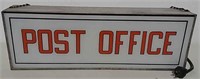 Post office lighted sign