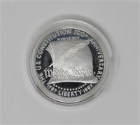 1987 US Constitution Commemorative Silver Coin-