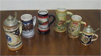 (Qty - 6) Collectors Edition Steins-