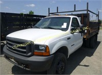 2000 FORD F-550XL SUPERDUTY W/ 12' FLAT BED W/ FOL