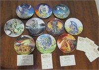 (Qty - 10) Dragons of Enchantica Bone China Plates