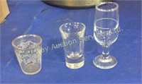 Assorted size shooter glasses 28 in total