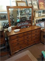 Mid century dresser with mirror by unique