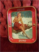 C1932 Ice Skate Girl Tray