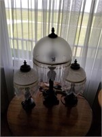 3 VINTAGE STYLE LAMPS