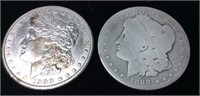 1888 & 1900 MORGAN SLIVER DOLLARS