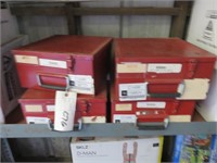 (4) Metal Storage Boxes