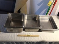 (7) SS Steam Table Pans