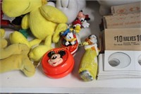 MICKEY YO-YO - DONALD FIGURINE - MINNIE FIGURINE -