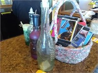 Group Of CD's, Decorative Bottles & Candles
