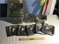 (10) SS Deep Square Steam Table Pans