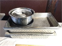 SS Mixing Bowls & Rectangular Strainers