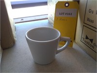 (60 +/-) Porcelain White Coffee Cups, 7.5 OZ
