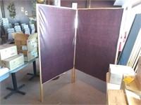 (5) Black/Red Cloth Room Dividers