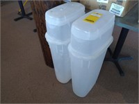 (2) Plastic Wrapping Paper Bins