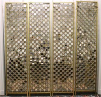 Set of 4 Tozai Modern Mirrored Panels