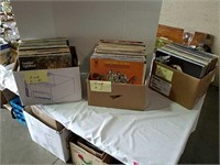 Three boxes of rock and roll records