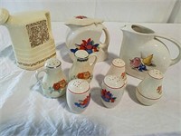 Variety of pitchers and salt and pepper shakers