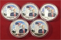 (5) Trump Statue Coins