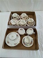 Two boxes of cups and saucers