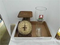 scale and beer glass boot