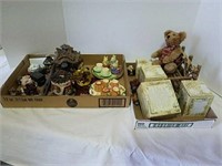 Boyds Bears and child tea sets