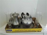 Miscellaneous pewter and metal Ware