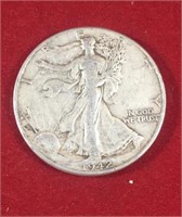 1942 Walking Liberty Half Dollar VF