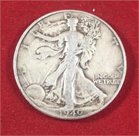 1940 Walking Liberty Half Dollar VF