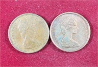 (2) Canadian Pennies