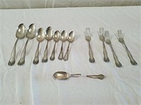 Silver flatware all marked Sterling