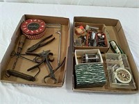 Vintage fishing tackle and tools