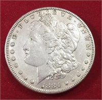 1884 Morgan Dollar XF