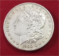 1890 S Morgan Dollar AU