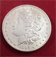 1898 Morgan Dollar Unc. (Cleaned)