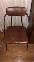 Wooden Chair w/ Metal Frame