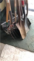 Misc shovels and yard tools
